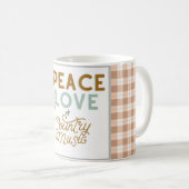Mug Peace Love et Country Music (Devant droit)