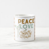 Mug Peace Love et Country Music (Centre)