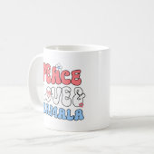 Mug Peace Love et Kamala Harris 2024 (Devant gauche)