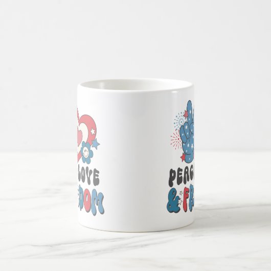 Mug Peace Love & Freedom (Centre)
