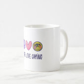 Mug Peace Love Gaming (Devant droit)