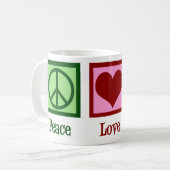 Mug Peace Love Géologie (Devant gauche)