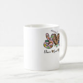 Mug Peace Love Girls Trip Leopard Heart Luggage Raise (Devant droit)