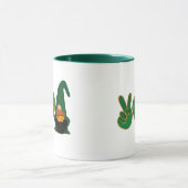 Mug Peace Love Gnome | Sublimation de la Saint Patrick (Centre)