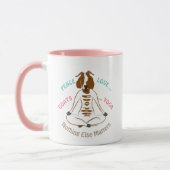 Mug PEACE LOVE GOATS YOGA | GetYerGoat™ (Gauche)