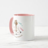 Mug PEACE LOVE GOATS YOGA | GetYerGoat™ (Devant gauche)