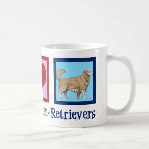 Mug Peace Love Golden Retrivers