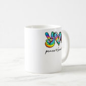 Mug Peace Love Golf Tie Dye Cute Golf Amateurs (Devant droit)