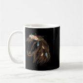 Mug Peace Love Halloween Funny Citrouille Skeleton Leo (Gauche)