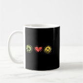 Mug Peace Love Hapness Insrational Hipe Gift  (Gauche)