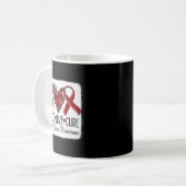 Mug Peace Love Heart Disease Awareness Chd Suprt Wear  (Devant gauche)