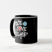Mug Peace Love Hip hop Dancing (Devant gauche)