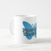 Mug Peace Love Hippie Chick (Devant gauche)