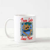 Mug Peace Love Jazz Fest ajouter un texte (Gauche)