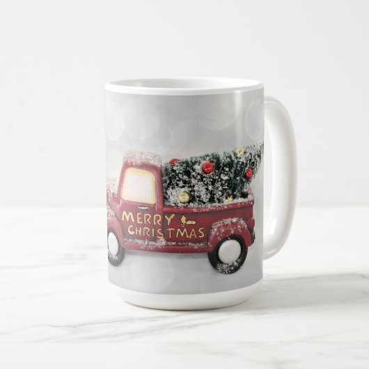 Mug Peace Love & Joy Toy Camion Joyeux Noël (Devant droit)