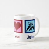 Mug Peace Love Judo (Devant droit)
