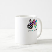 Mug Peace Love Kindergarten Enseignant Enseignant Kind (Devant droit)
