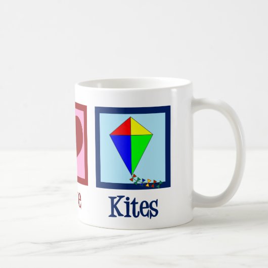 Mug Peace Love Kites Cute Kite Festival (Droite)
