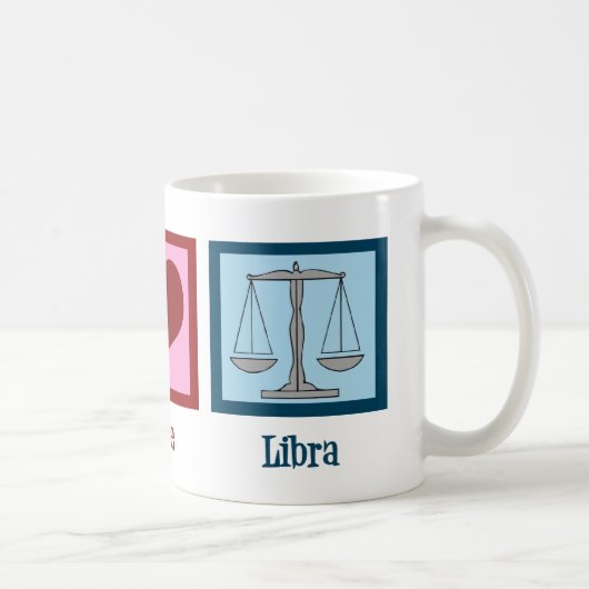 Mug Peace Love Libra (Droite)