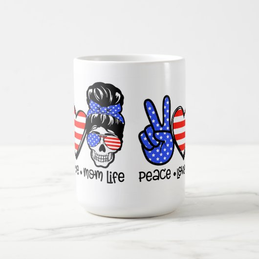 Mug Peace Love Maman Life (Centre)