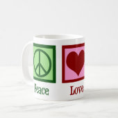 Mug Peace Love Maquillage Artiste Cute (Devant gauche)