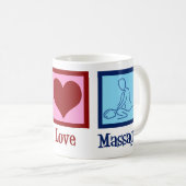 Mug Peace Love Massage Therapy (Devant droit)