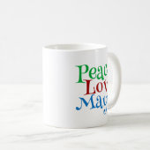 Mug Peace Love Mayonnaise Funny Mayo (Devant droit)
