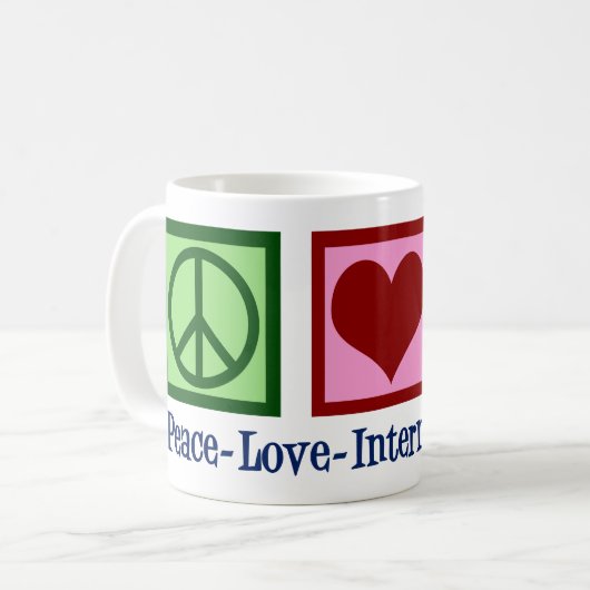 Mug Peace Love Médecine interne (Devant gauche)
