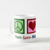 Mug Peace Love Music Therapist (Devant gauche)