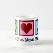 Mug Peace Love Music Therapist (Centre)