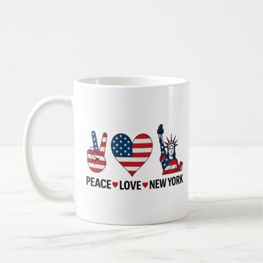 Mug Peace Love New York (Gauche)