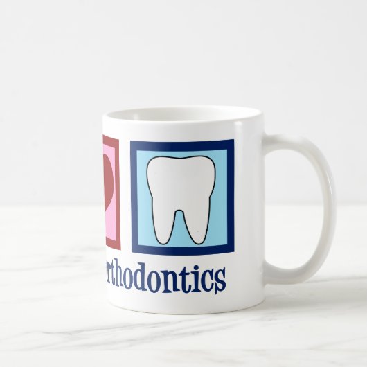 Mug Peace Love Orthodontics (Droite)