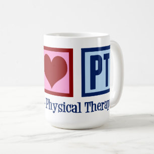 Mug Peace Love Physical Therapy Cute PT