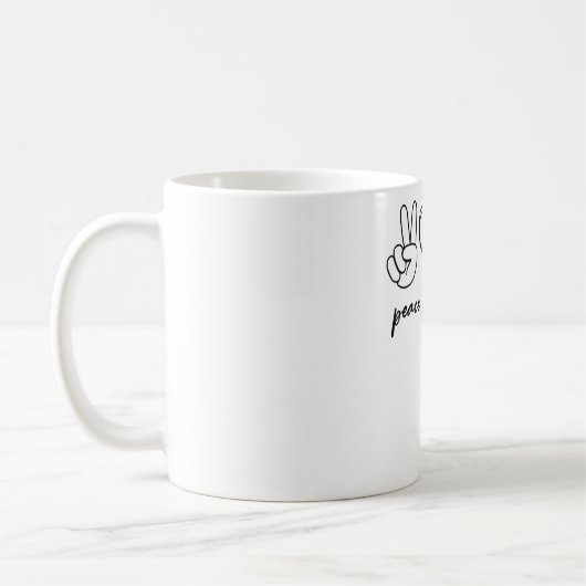 Mug Peace Love Pi Math Love Pi Day Mathématiques Maths (Gauche)