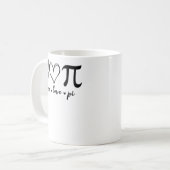 Mug Peace Love Pi Math Love Pi Day Mathématiques Maths (Devant gauche)