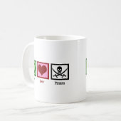 Mug Peace Love Pirates (Devant gauche)