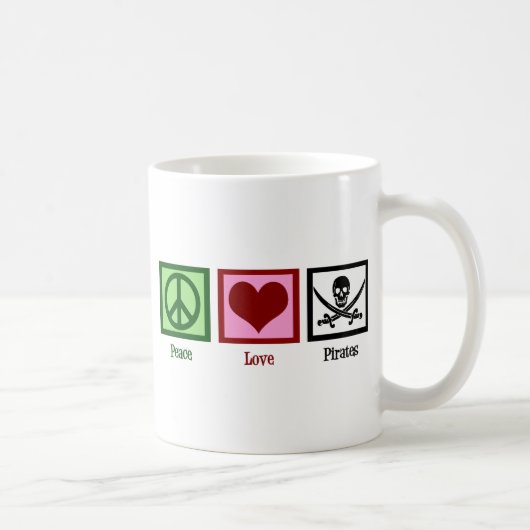 Mug Peace Love Pirates (Droite)