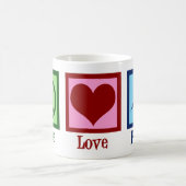 Mug Peace Love Poetry Jolie Poète (Centre)