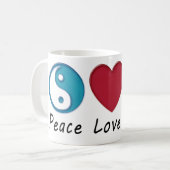 Mug Peace Love Recycle (Devant gauche)