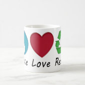 Mug Peace Love Recycle (Centre)