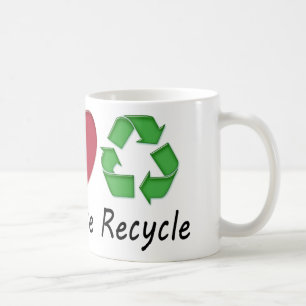 Mug Peace Love Recycle