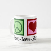 Mug Peace Love Rheumatology (Devant gauche)