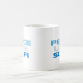 Mug Peace Love Sci-Fi (Centre)