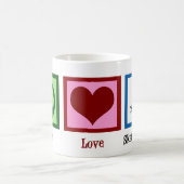 Mug Peace Love Skateboard (Centre)