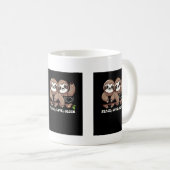 Mug Peace Love Sloth adorables animaux (Devant droit)