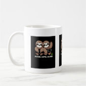 Mug Peace Love Sloth adorables animaux (Gauche)
