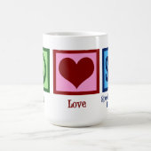 Mug Peace Love SLP mignon orthophoniste Noël (Centre)