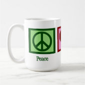 Mug Peace Love SLP mignon orthophoniste Noël (Gauche)