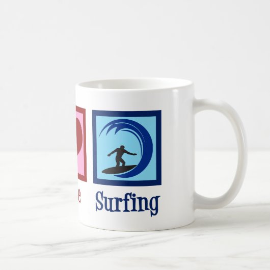 Mug Peace Love Surfing (Droite)