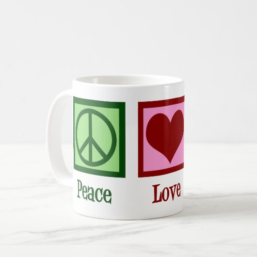 Mug Peace Love Sushi (Devant gauche)